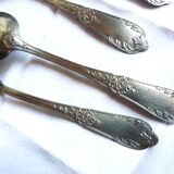 Art Nouveau cutlery with ladle, forks, spoons and ladle