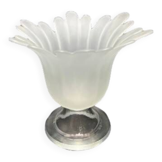 Vase en forme de fleur en verre