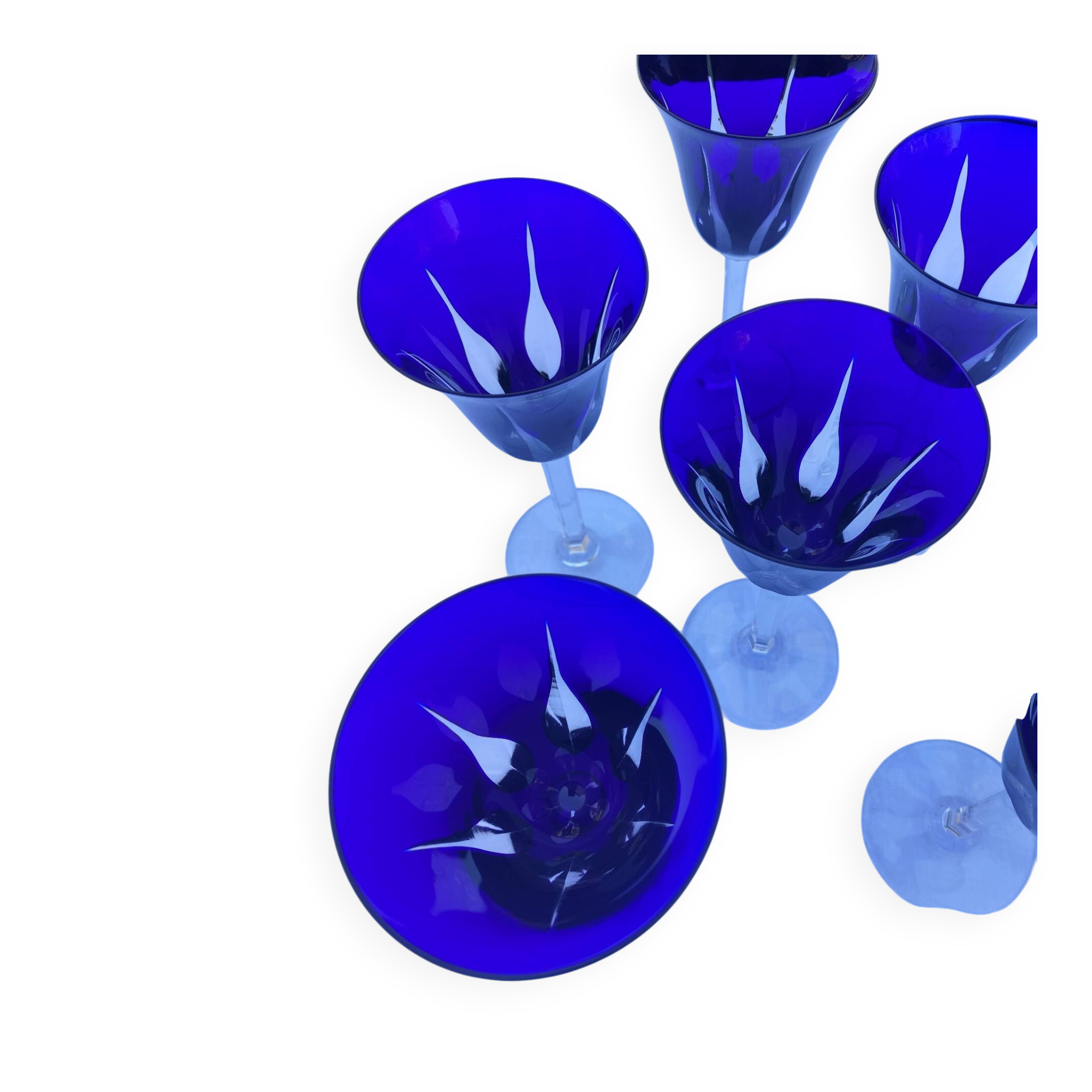 Cobalt glasses Saint Louis