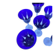 Cobalt glasses Saint Louis