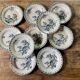 10 plates thistles Gien