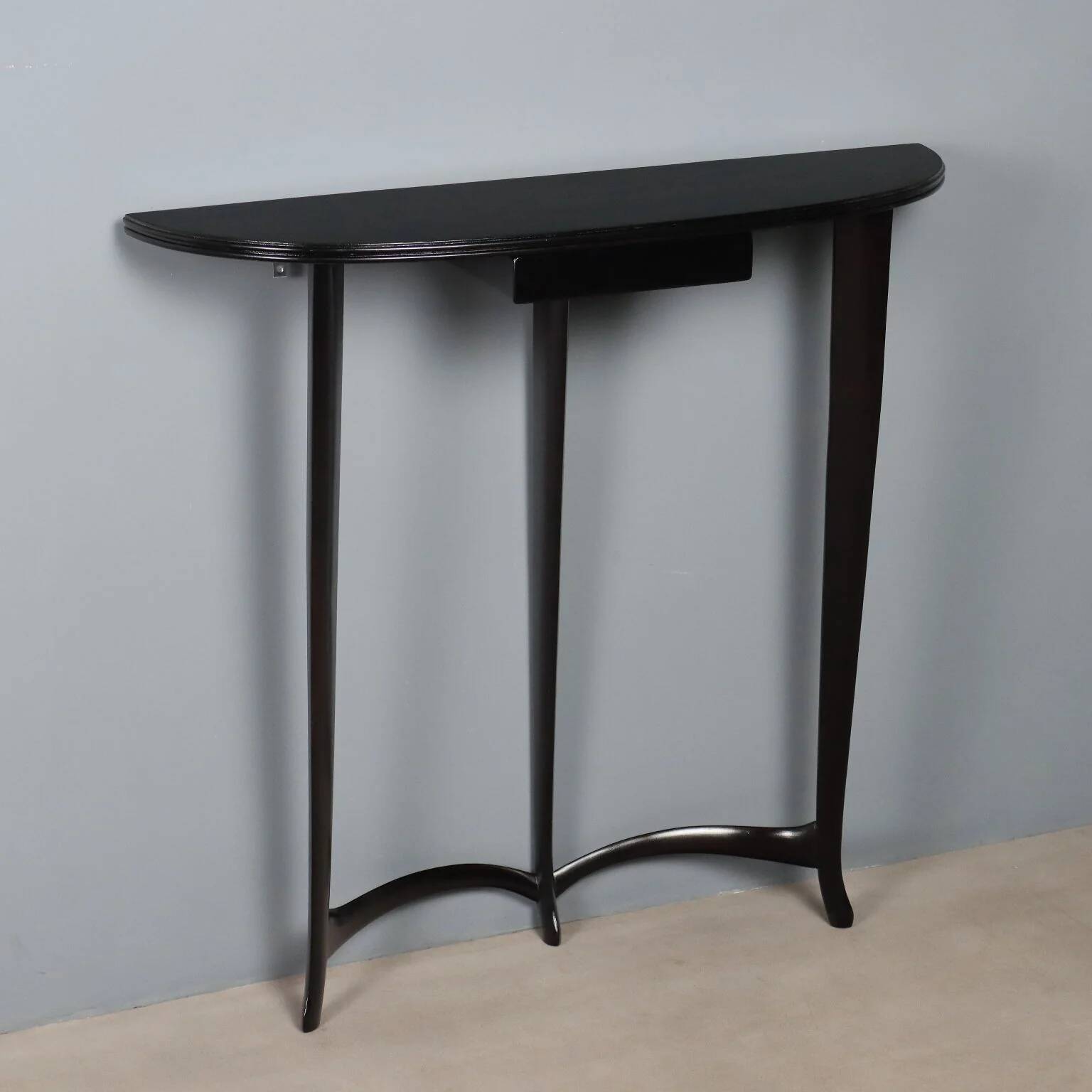 Console vintage en hêtre peint avec tiroir, Italie, années 1950
