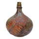 Pied de lampe en grès pyrité, fougère, Alain Blanchard, vintage