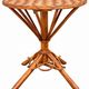 Ensemble de jardin vintage en rotin tressé –table ronde et 4 fauteuils