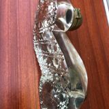 Double-encrier époque victorienne 1890’s en cristal et laiton