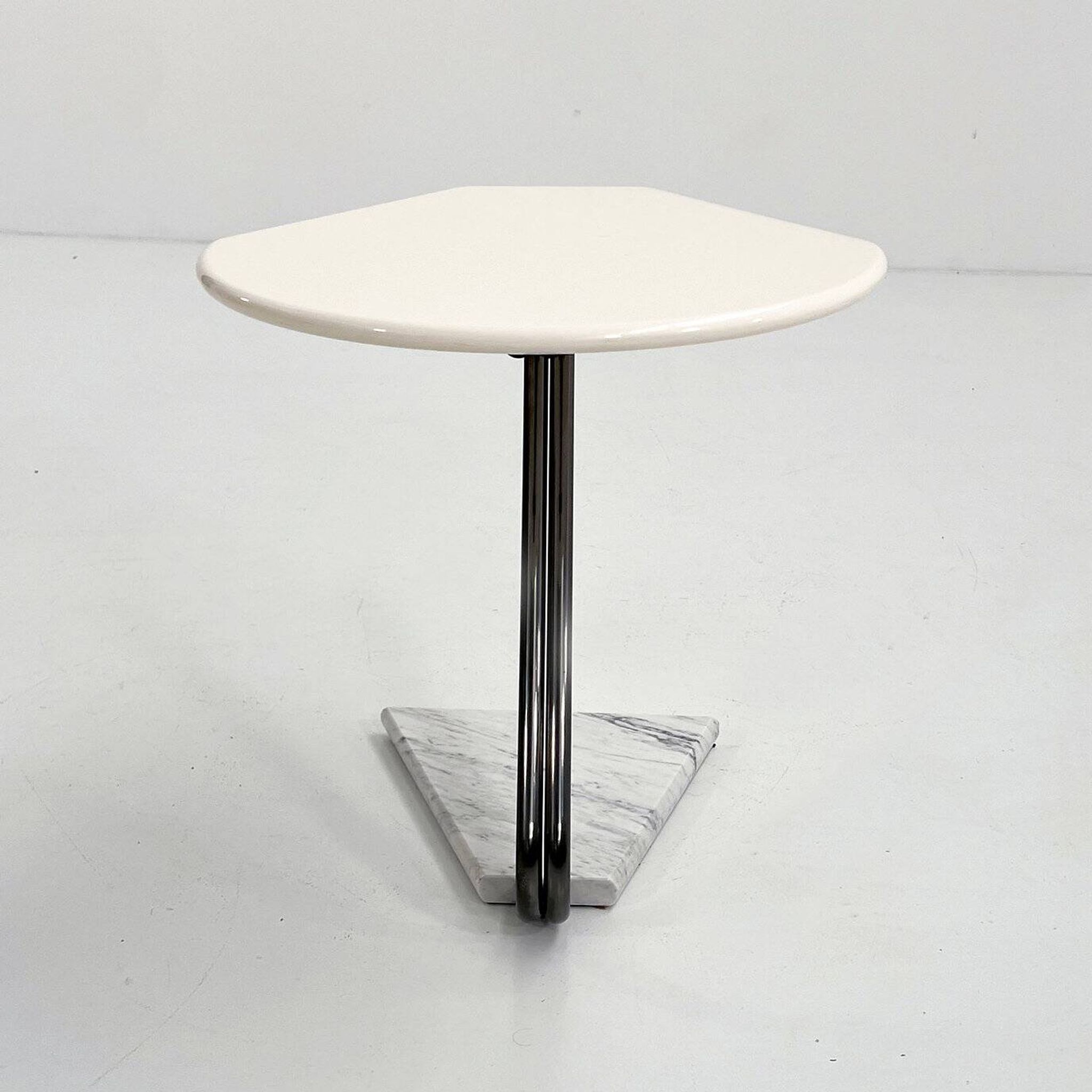 Side table with marble base La Palma, 1980