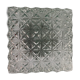 Ceiling lamp wall lamp square window in chiseled glass from the 60s and 70s