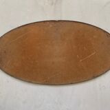 Old beveled oval mirror