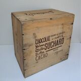 Vintage Skated Wood Case Suchard