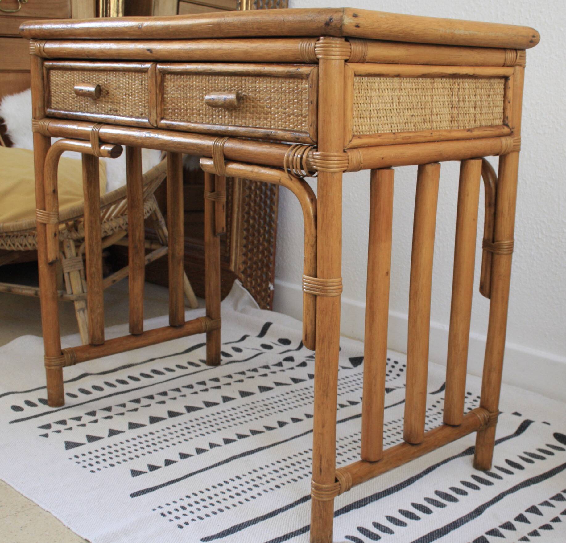 Dressing table or rattan desk