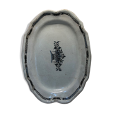 Faience dish "black ass" with floral pattern 18th century