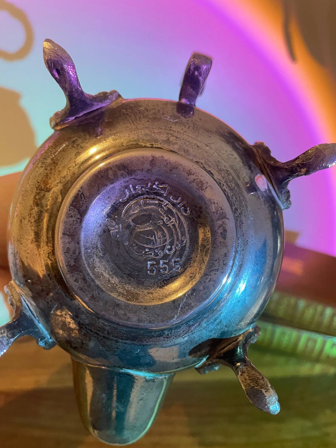 Hallmarked silver metal teapot