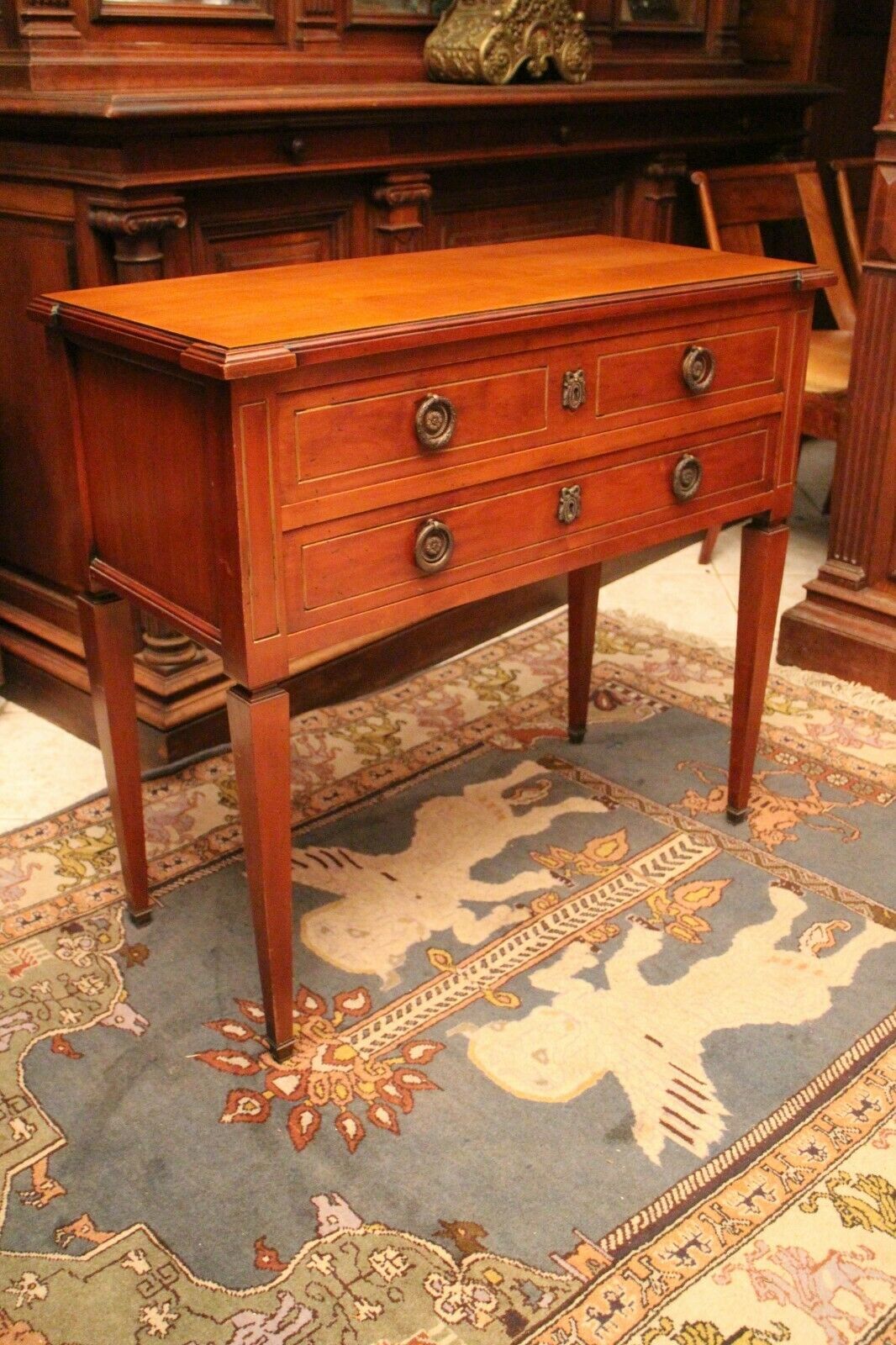 Commodus jumper that can form console in solid cherry louis style Louis XVI