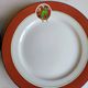 Art Deco dessert plates Henri Delcourt / Boulogne sur Mer / parakeet
