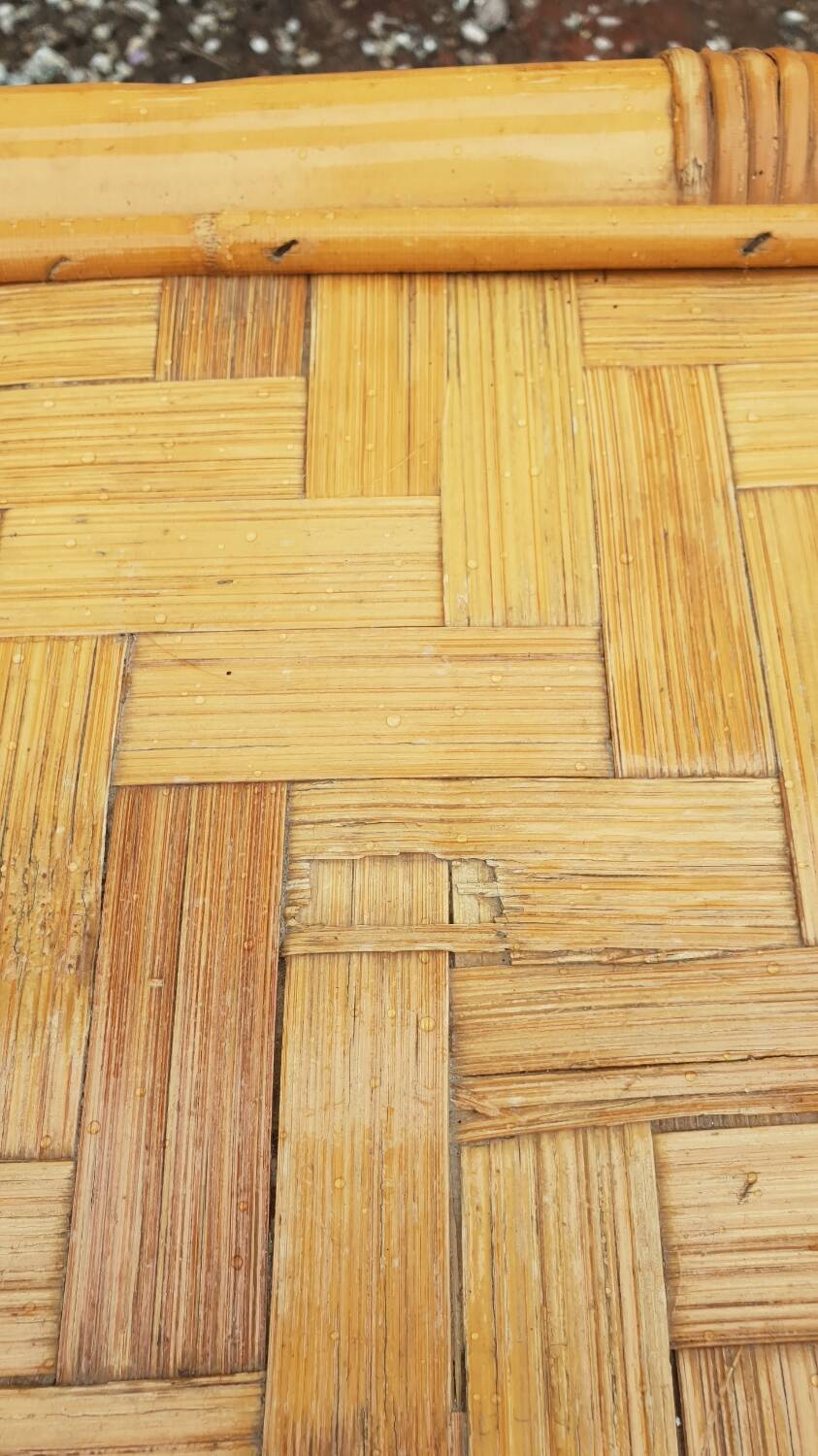 1970s rattan dining table