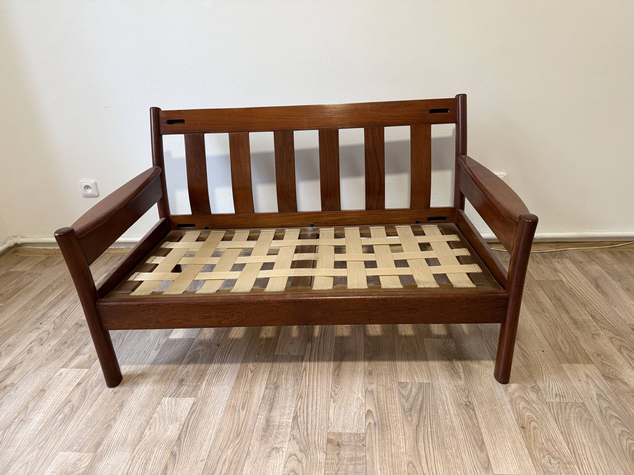 Mid-Century Danish Teak 2-Seater Loveseat by Dyrlund, 1970s
