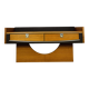 Vintage teak and aluminum sideboard, 1970s, TV stand, Scandinavian style