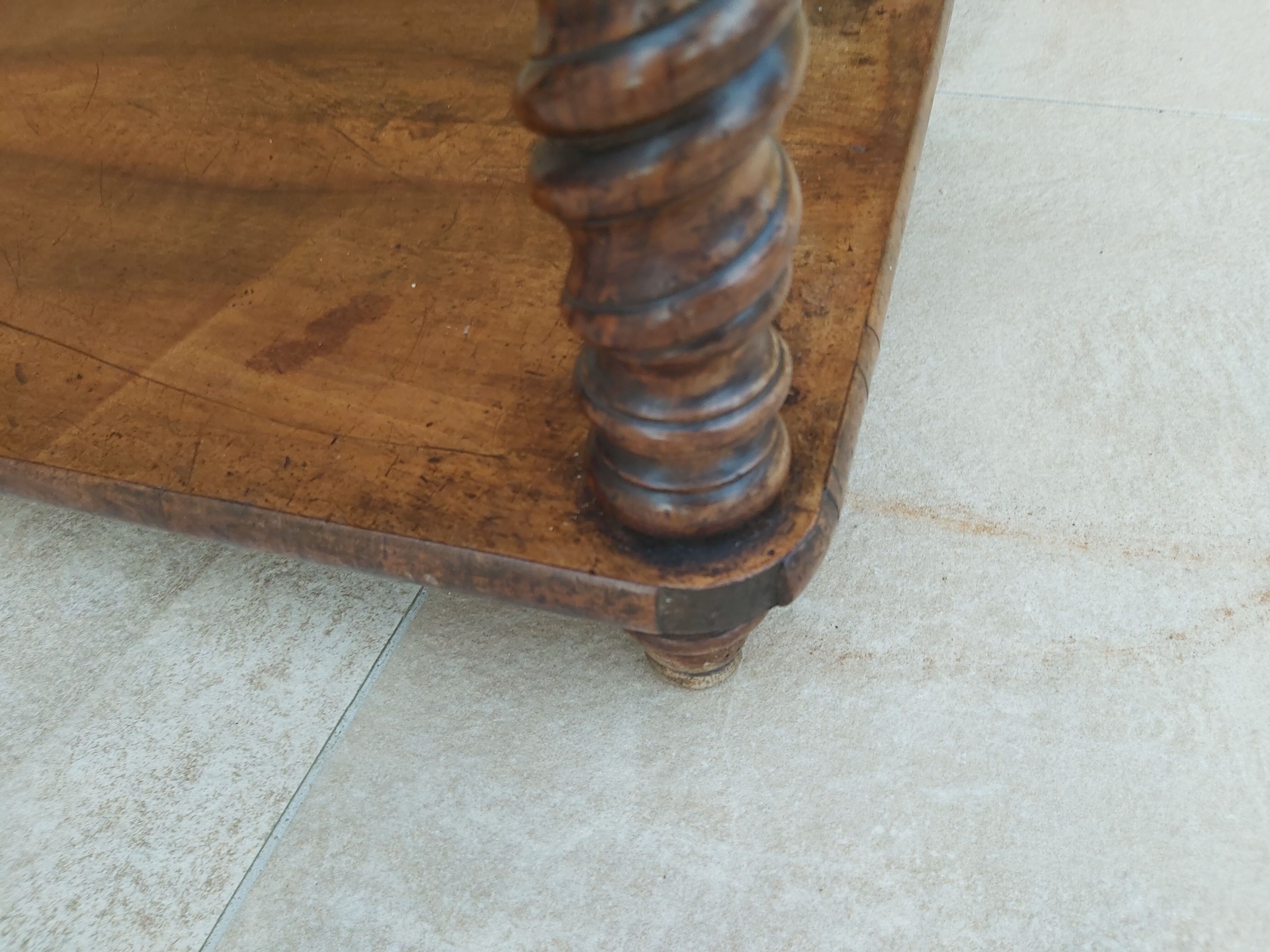 Nineteenth century walnut console