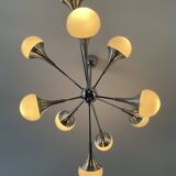 Vintage trumpet chandelier from the 70s