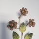 Antique metal floral hook