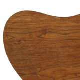 Solid Wood Kidney-Shaped Coffee Table Side Table 1960s