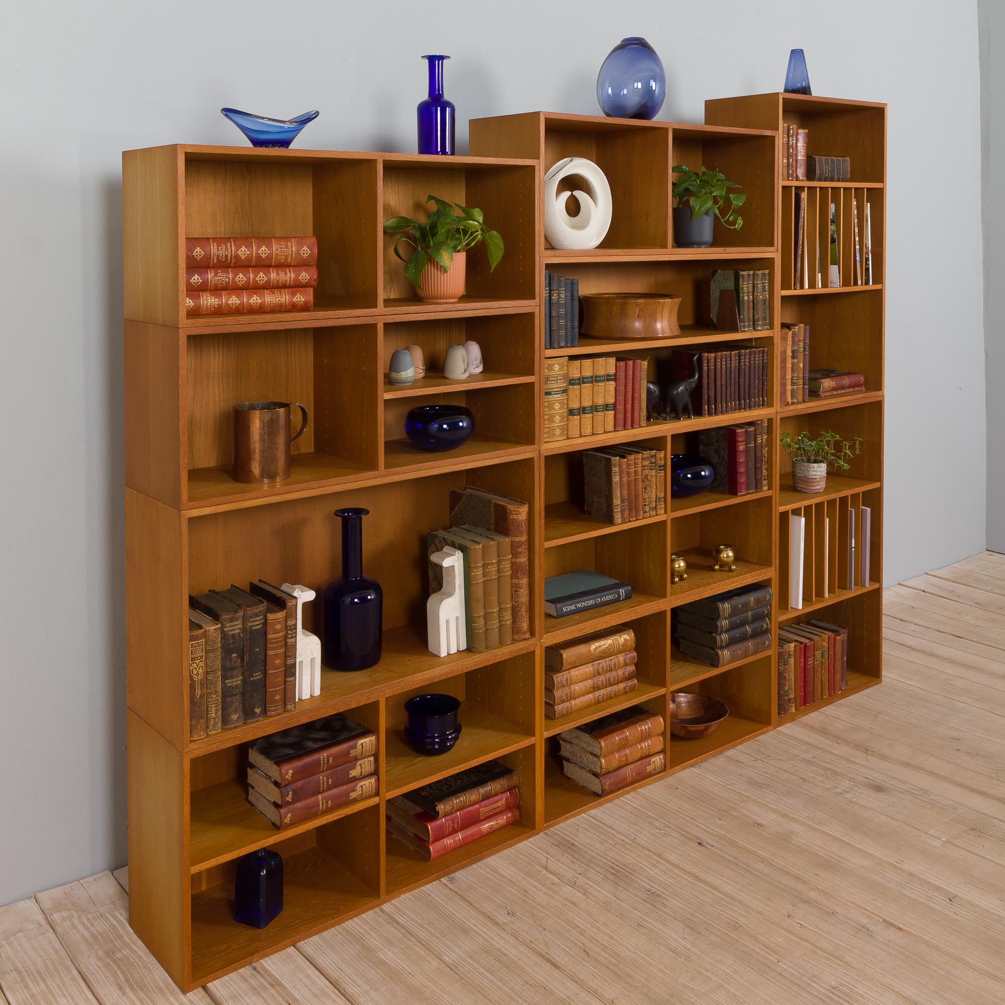 H.W. Klein modular bookshelf system for Bramin,  Denmark 1970s