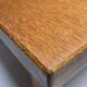 Brutalist coffee table oak 1970 vintage