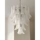 Frosted “selle” murano glass cascade chandelier