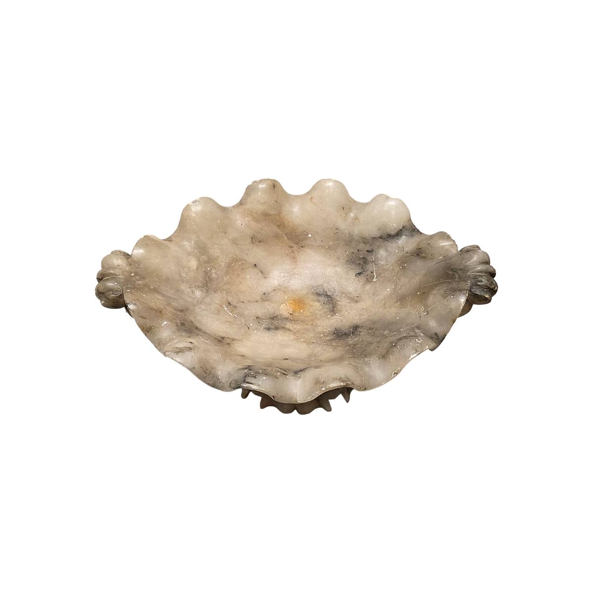 Antique Italian Alabaster Tazza, from around 1900