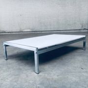 Postmodern Italian Carrara Marble Low Coffee Table, 1970s