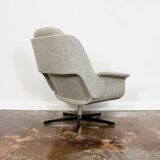 Customizable Large Plywood Swivel Lounge Chair, 1970s,