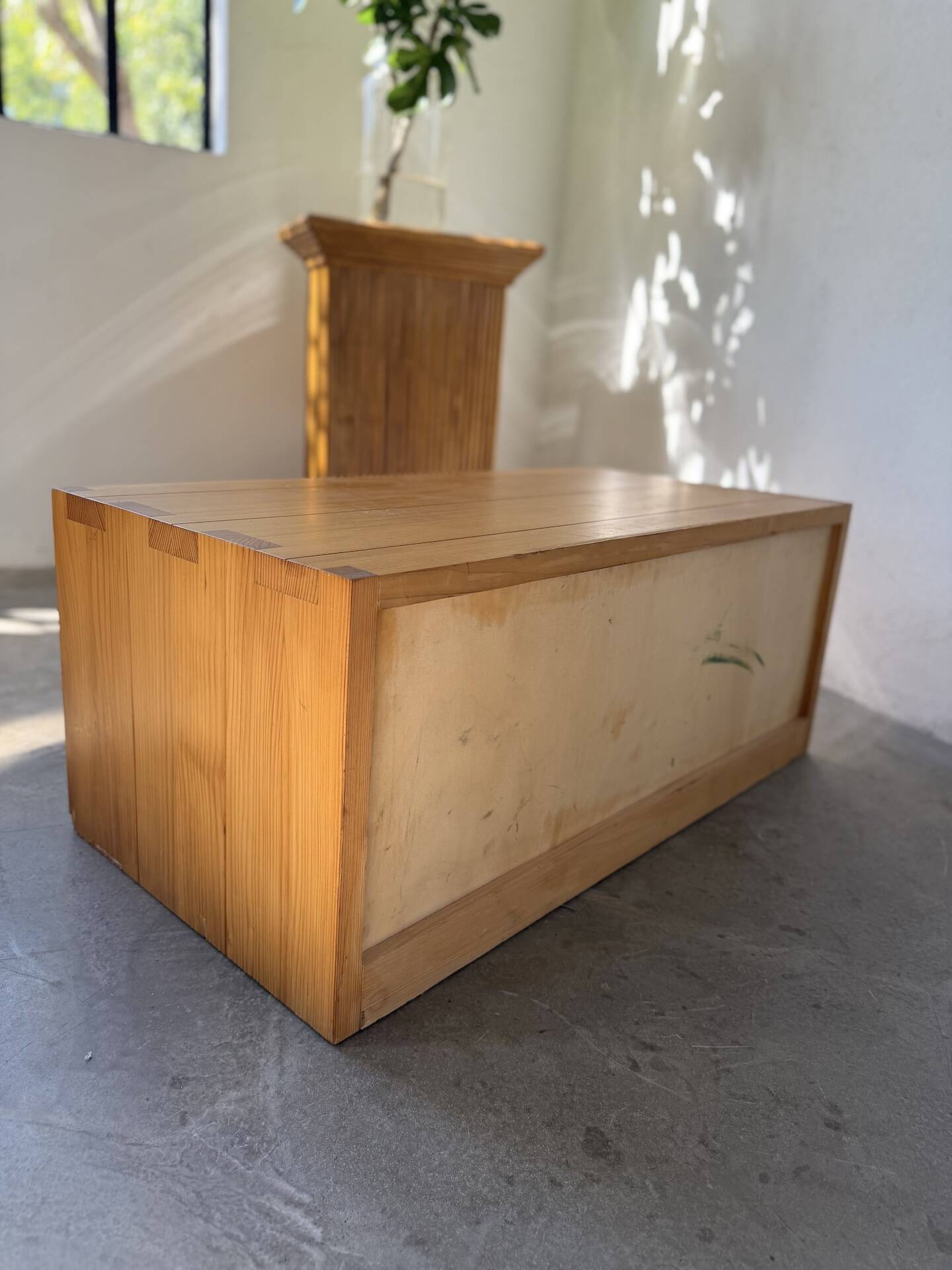 Bedside cabinet pine Maison Regain