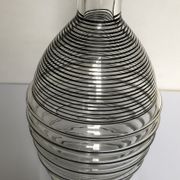 Carafon en verre strié