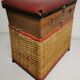 Siège coffre , tabouret vintage de pecheur