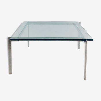 Table basse acier et verre