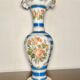 Jean-françois robert baccarat vase opaline peint main