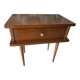 60s bedside table varnished wood compass feet
