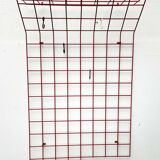 Red rope coat rack, modern German mid-century, 1960s.