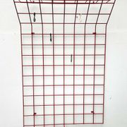 Red rope coat rack, modern German mid-century, 1960s.