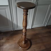 Sellette, porte-plante en bois tourné