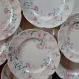 set of 6 flat plates English earthenware Johnson Brothers “Lynton”