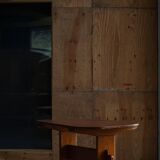 Primitive Swedish oval dining table in pine, early 20th century.