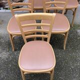 Set of 6 Brasserie bistro chairs bentwood bistro chair shabby chic baumann