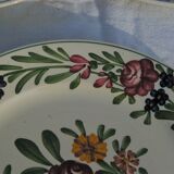 6 assiettes plates en faïence de sarreguemines modèle rusticana