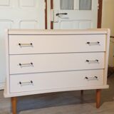 Pink vintage chest of drawers