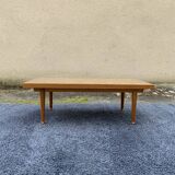 Coffee table with oak checkerboard top, 1960s