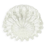 Mid-Century Modern Textured Glass Flush Mount from Limburg, Germany, 1970s