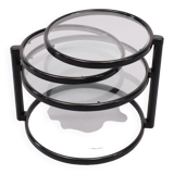 Black swivel coffee table