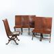 Chaises Slipper en cuir espagnol marron Pierre Lottier par Almazan, années 1950