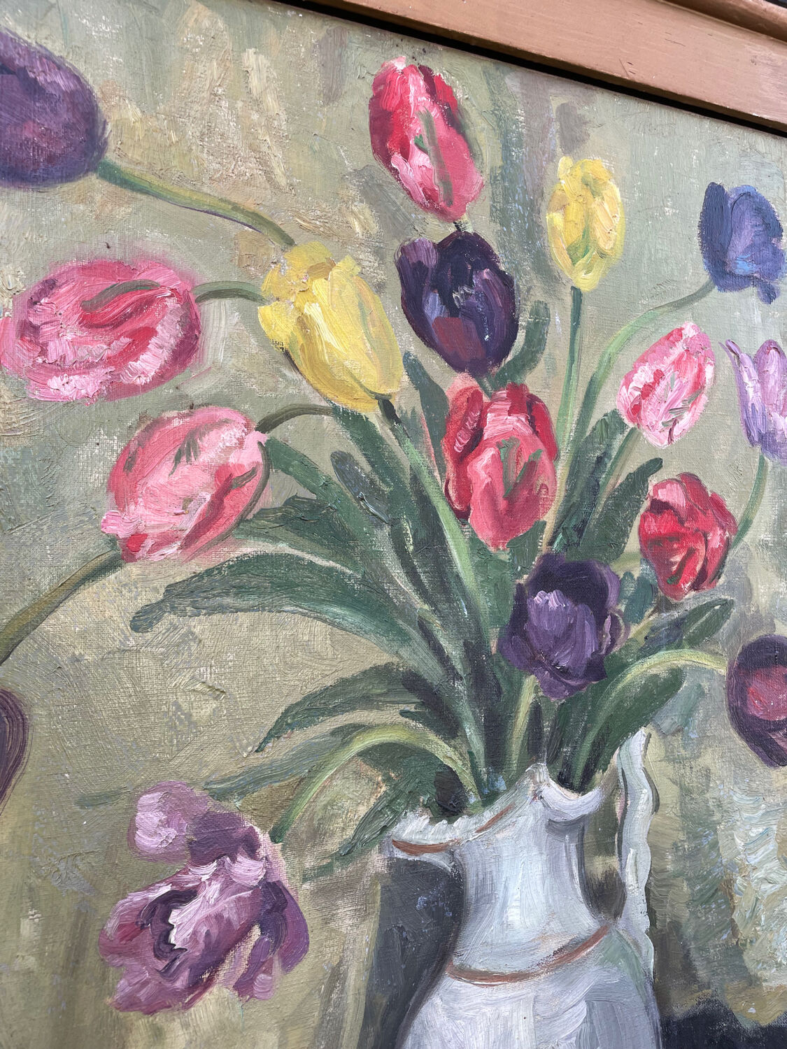 Large flowery painting